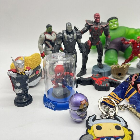 Disney Action Figure Large Toy Lot Bundle Thor Hulk Iron Man Spiderman Groot - Picture 2 of 5